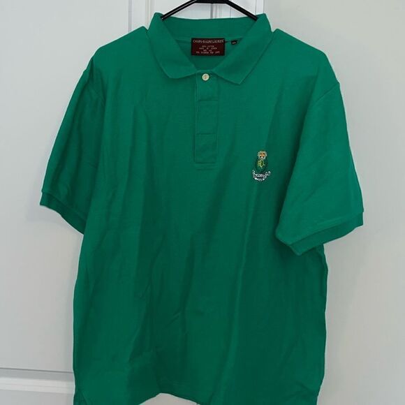 Vintage Chaps by Ralph Lauren Polo Golf Shirt Green Logo on chest 80s Deadstock - Picture 2 of 9